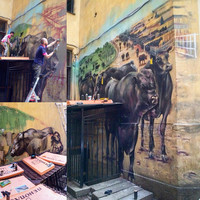 Граффити во дворе на Литейном 31, роспись стен