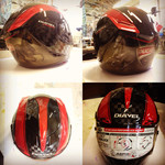 Ducati, шлем, аэрография, арт-тюнинг