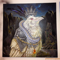 Картина "Белый Ворон", картины на заказ