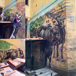 граффити в Мясорубку, экстерьерная роспись