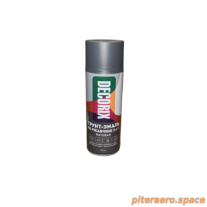 Грунт-эмаль по ржавчине 3 в 1 DECORIX, серый матовый, аэрозоль, 520мл